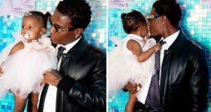 Wizkid makes first Instagram post with daughter
