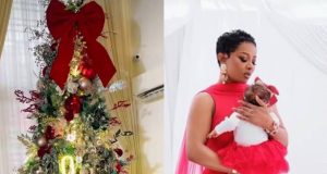 Toke Makinwa decorates home in preparation for Christmas Toke Makinwa to celebrate first Christmas as mum with decorations