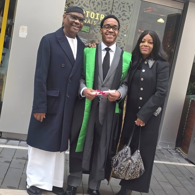 Wike's son graduates with Masters degree from King's college, London Wike's son graduates with Masters degree from King's college, London