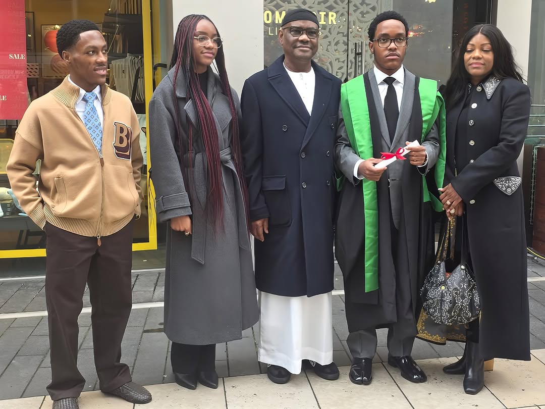 Wike's son graduates with Masters degree from King's college, London