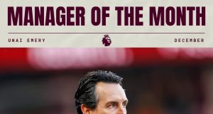 Unai Emery wins December manager of the month Unai Emery wins December manager of the month
