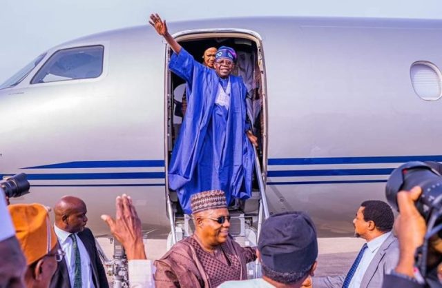 Tinubu returns to Abuja after Abu Dhabi summit