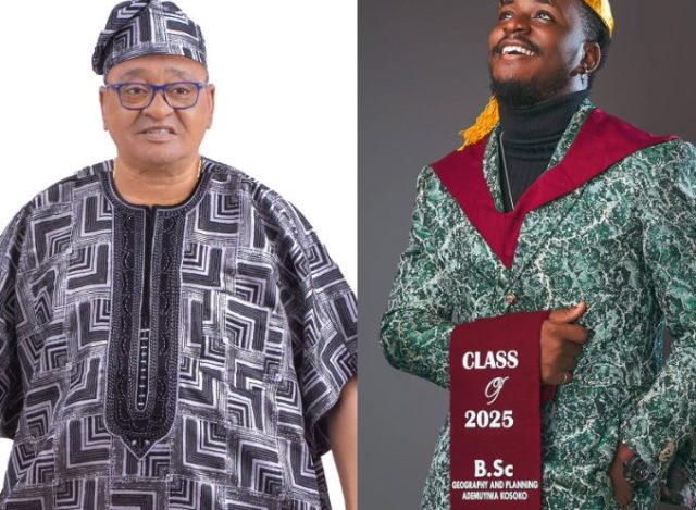 Jide Kosoko's son graduates