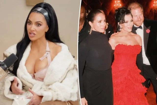 Kim Kardashian explains why photos with Prince Harry & Meghan Markle were deleted