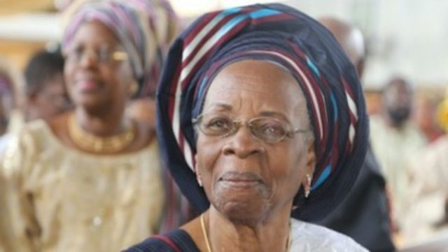 Former Ogun first Lady, Lucia Onabanjo d!es at 100 Former Ogun first Lady, Lucia Onabanjo d!es at 100