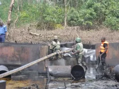 Military destroys 53 illegal refineries in Niger Delta Military destroys 53 illegal refineries in Niger Delta
