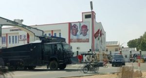 NNPP flags removed from Kano Govt House NNPP flags removed from Kano Govt House
