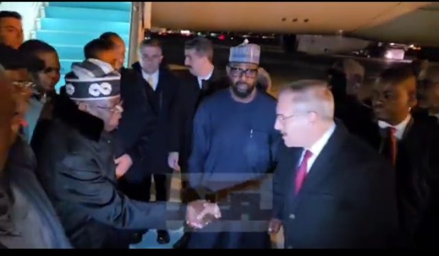 Tinubu arrives Turkey for State visit
