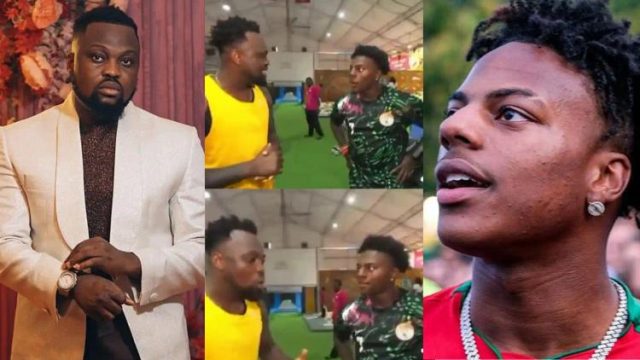 Na tension hold me - Egungun of Lagos reacts to gaff during Speed interview Na tension hold me - Egungun of Lagos reacts to gaff during Speed interview