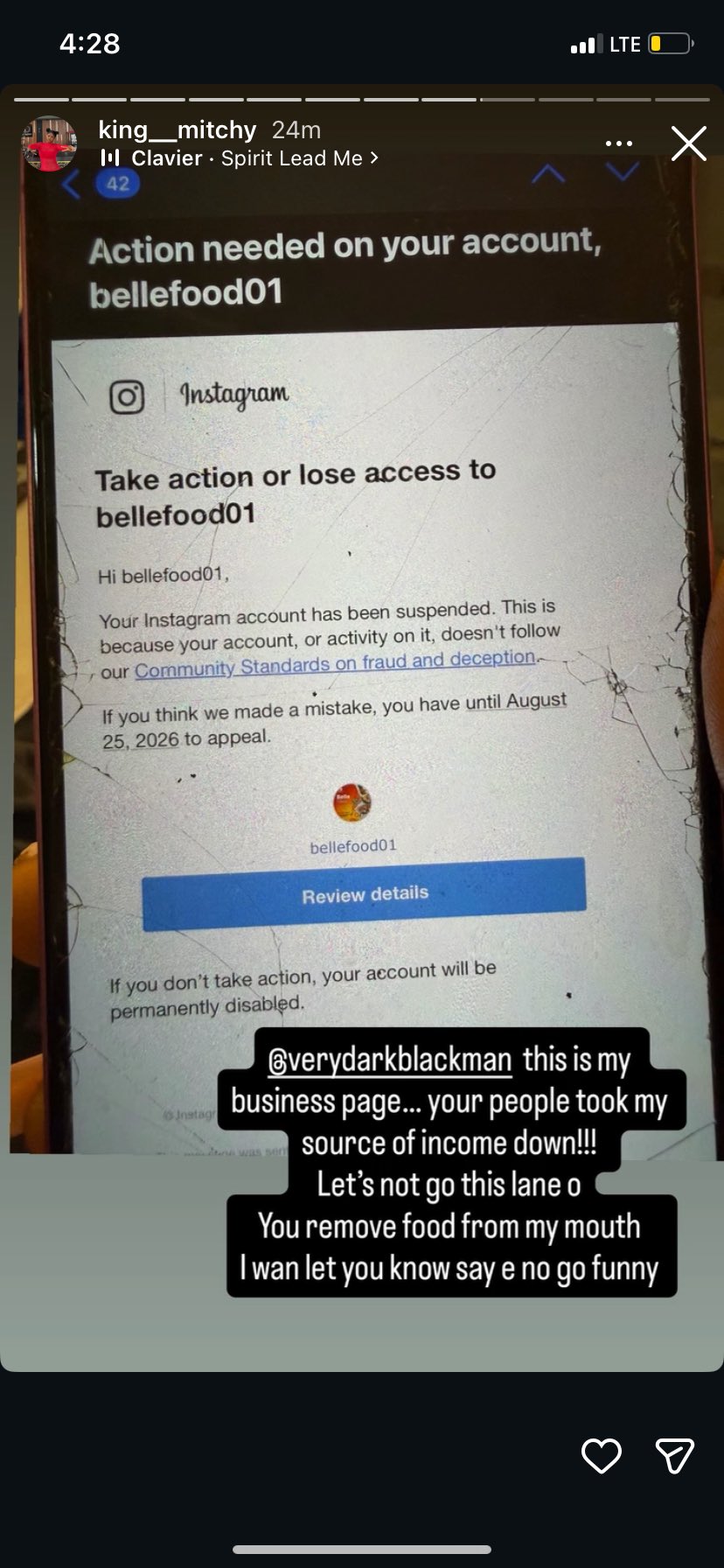 VDM's Ratel takes down King Mitchy's business page after altercation