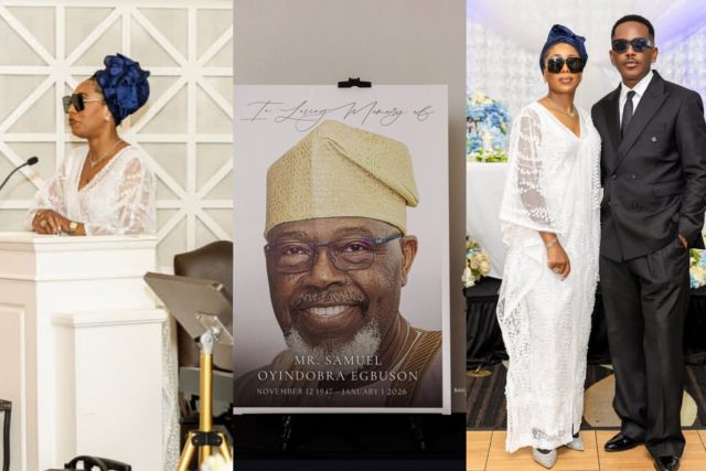 Dakore Akande shares photos from dad’s burial Dakore Akande shares photos from dad’s burial