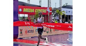 Kenya’s Ezra Kipchumba Kering wins $50,000 at Lagos City marathon Kenya's Ezra Kipchumba Kering wins $50,000 at Lagos City marathon