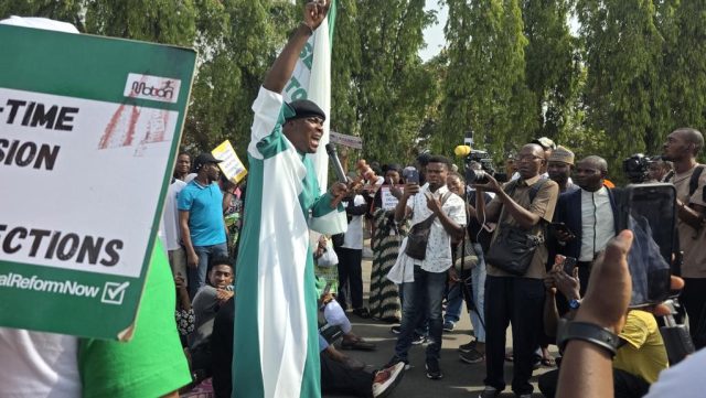 Electoral Bill: Police tear gas Protesters at National Assembly