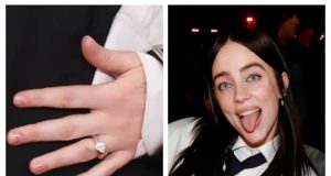 Billie Eilish sparks engagement rumors with ring at Grammys