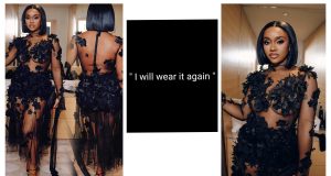 Chioma claps back at Grammy dress critics