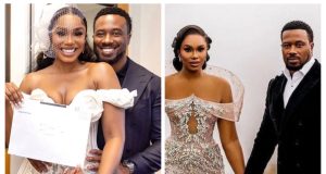 Sharon Ooja and husband celebrate 2nd wedding anniversary