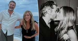 Jennifer Aniston kisses boyfriend in intimate snap Jennifer Aniston kisses boyfriend in intimate snap