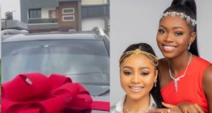 Young Money! Regina Daniels gifts sister a Benz Regina Daniels gifts her younger sister a Mercedes-Benz