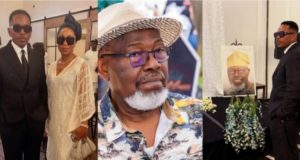 Timini Egbuson and Dakore Akande lay father to rest
