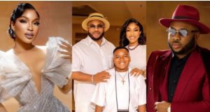 Co-Parenting! Tonto reacts as Churchill shares touching tribute
