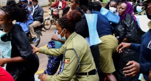Ugandan women arrested for k!ssing in public Ugandan women arrested for k!ssing in public