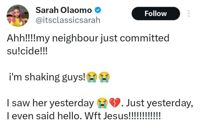 Woman commits su!cide over N500,000 debt