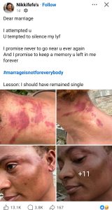 Woman vows never to marry again