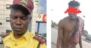Driver st*bs LASTMA officer Driver st*bs LASTMA officer with broken bottle