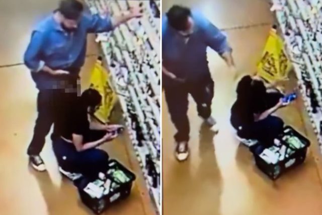 Despicable moment man rubs his gen!tals on woman’s ear