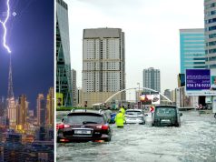 Dubai’s Burj Khalifa is hit by LIGHTNING Dubai’s Burj Khalifa is hit by LIGHTNING