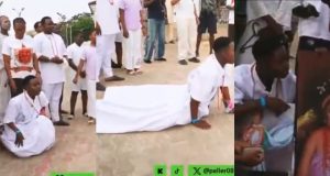 Peller loses composure after meeting Queen of Benin Kingdom