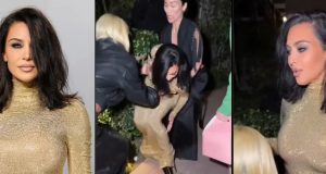 Kim Kardashian FALLS at Oscars