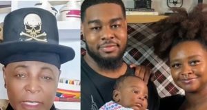 Charly Boy shows off his great-grandson