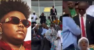 Moment Teni defied security to approach Remi Tinubu, Umo Eno Moment Teni defied security to approach Remi Tinubu, Umo Eno