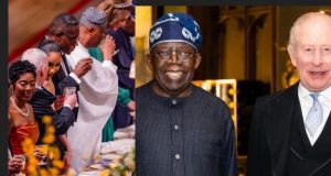 Tiwa Savage spotted at State banquet in honor of Tinubu in the UK Tiwa Savage spotted at UK banquet for Tinubu’s honor
