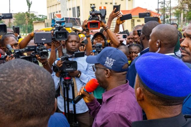 Governor Okpebholo joins protesters against Power outages