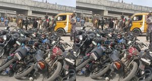 Lagos task force impounds 70 motorcycles Lagos task force impounds 70 motorcycles