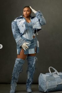 Ruth Kadiri stuns in denim on her birthday 