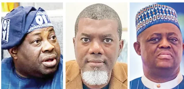 Two shameless friends - Dele Momodu blasts FFK, Reno Omokri