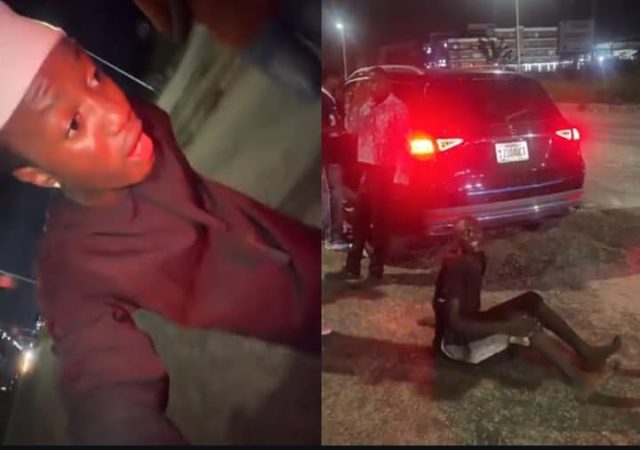 Samuel Banks captures beggar who stoned his car in Lekki