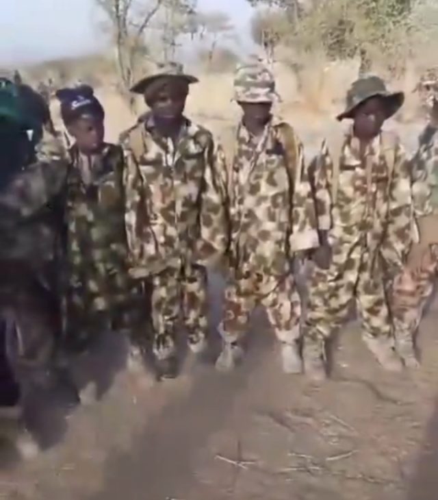 Video of suspected child soldiers stirs reactions