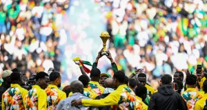 Senegal parade Afcon trophy despite title controversy Senegal parade Afcon trophy despite title controversy