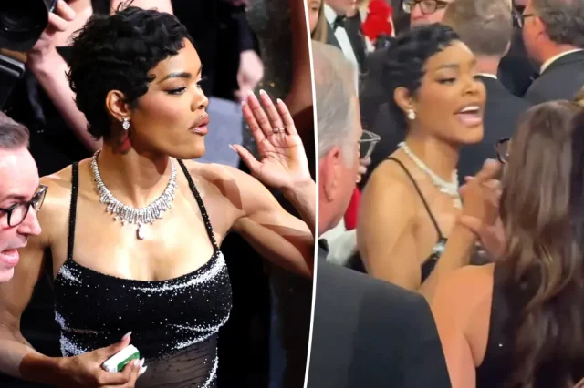 Teyana Taylor breaks silence on wild 'shove' at the 2026 Oscars