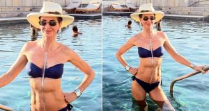 Trinny Woodall, 62, dazzles in tiny bikini Trinny Woodall, 62, dazzles in tiny bikini