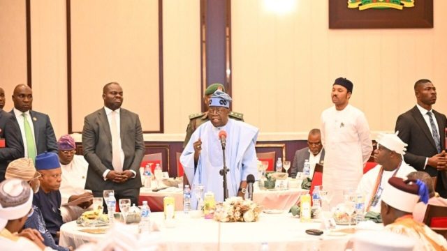 We’ve survived, Governors no longer borrow for salaries – Tinubu We’ve survived, Governors no longer borrow for salaries – Tinubu