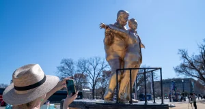 ‘Titanic’ Trump-Epstein statue appears in Washington DC ‘Titanic’ Trump-Epstein statue appears in Washington DC