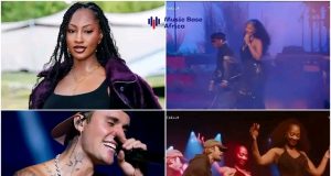 Justin Bieber performs with Wizkid, Tems at Coachella 2026 Justin Bieber performs with Wizkid, Tems at Coachella 2026