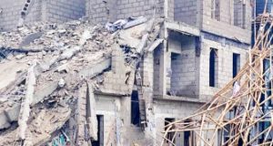 Three storey building collapses in Abuja Three storey building collapses in Abuja