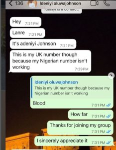 Adeniyi Johnson raises alarm over impersonation scam