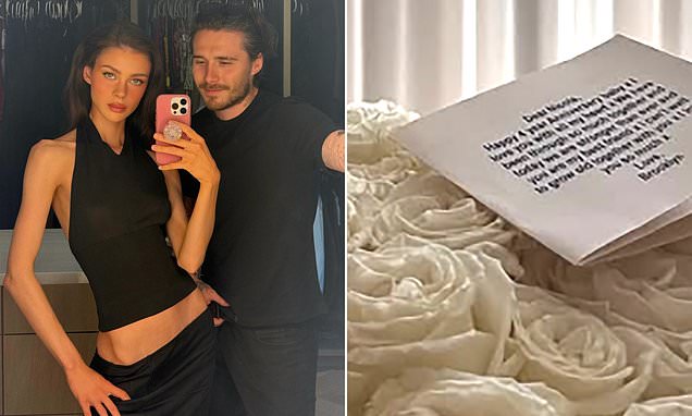 Brooklyn Beckham takes swipe at FAMILY in anniversary card to wife Brooklyn Beckham takes swipe at FAMILY in anniversary card to wife